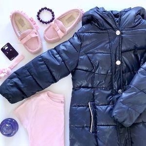 michael kors purple puffer coat